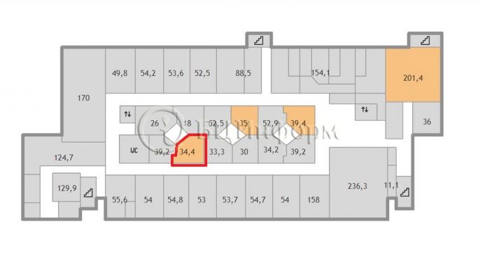 Аренда офиса 34.4 м², Бумажная улица - фото 4