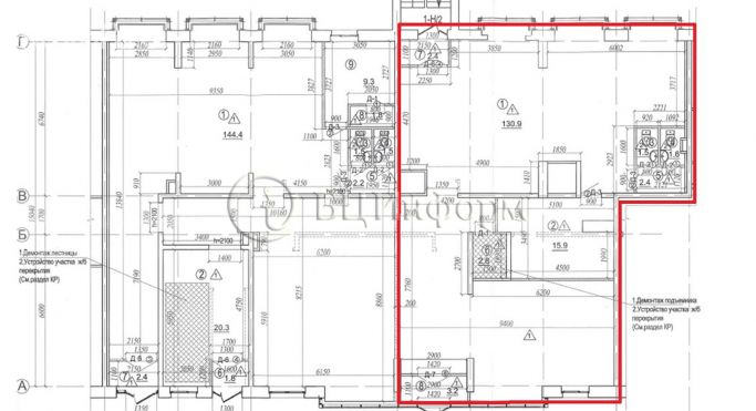 Аренда помещения свободного назначения 160.7 м², площадь Карла Фаберже - фото 1