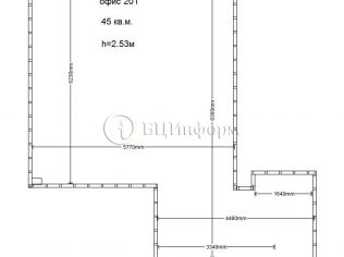 Аренда офиса 55.5 м²