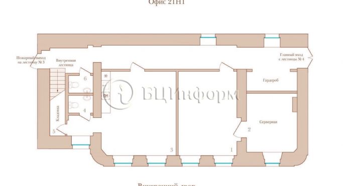 Аренда офиса 302 м², улица Якубовича - фото 4