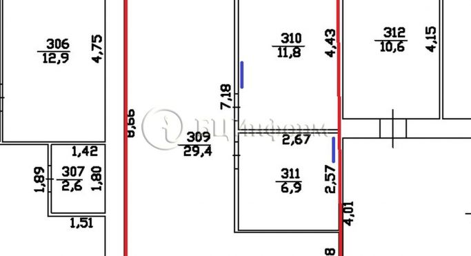 Аренда офиса 44.9 м², Шпалерная улица - фото 5