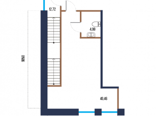 Продажа помещения свободного назначения 45.5 м²