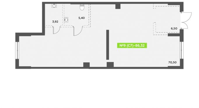 Продажа офиса 86.3 м², Пулковское шоссе - фото 1