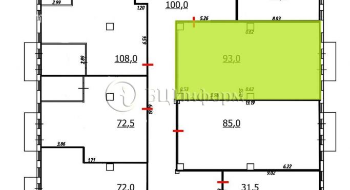 Аренда офиса 93 м², Выборгское шоссе - фото 2