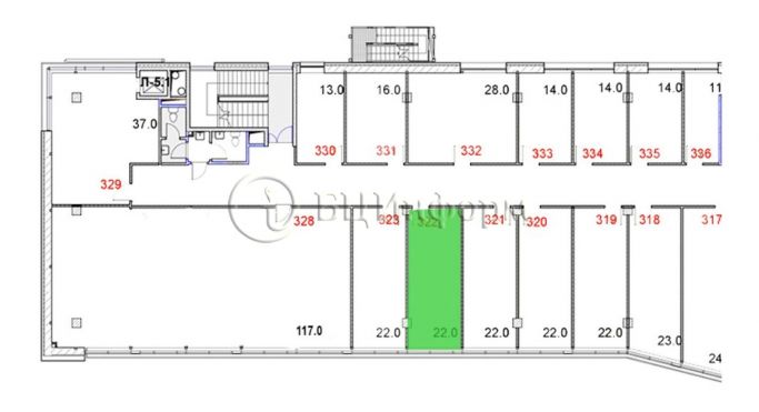 Аренда офиса 22 м², проспект Маршала Блюхера - фото 3