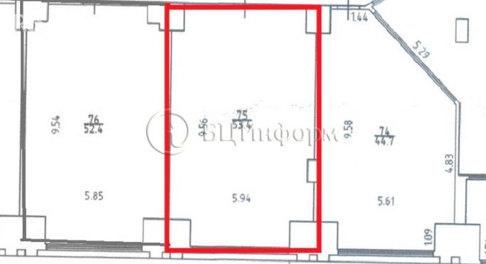 Аренда офиса 53.4 м², площадь Конституции - фото 5