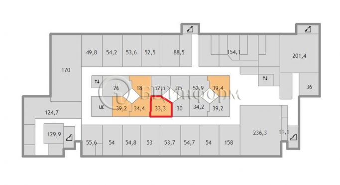 Аренда офиса 33.3 м², Бумажная улица - фото 4