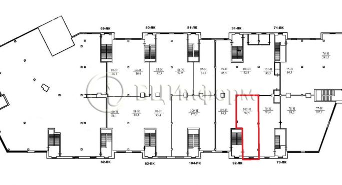 Аренда помещения свободного назначения 92.5 м², Заневский проспект - фото 1