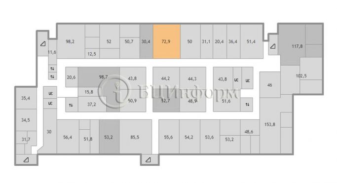 Аренда офиса 72.9 м², Бумажная улица - фото 3