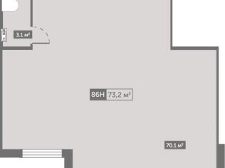 Продажа помещения свободного назначения 73.2 м²