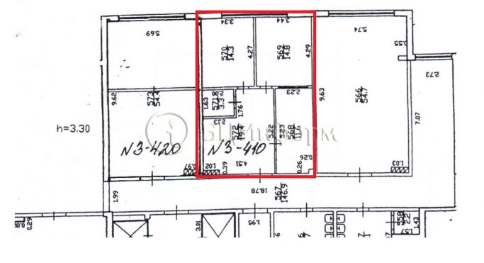 Аренда офиса 63.4 м², Афонская улица - фото 5