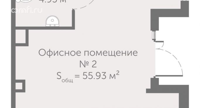 Продажа помещения свободного назначения 55.9 м² - фото 1