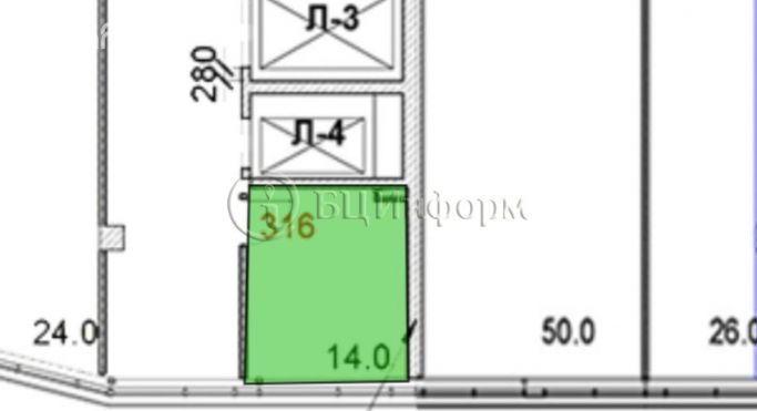 Аренда офиса 14 м², проспект Маршала Блюхера - фото 3