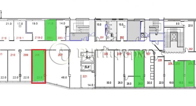 Аренда офиса 22 м², проспект Маршала Блюхера - фото 3
