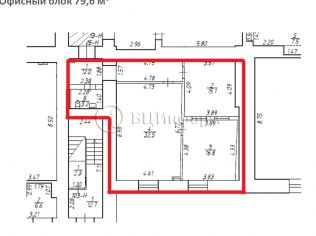 Аренда помещения свободного назначения 79.6 м²