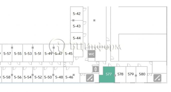 Аренда офиса 42.4 м², Бухарестская улица - фото 3