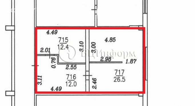 Аренда офиса 49 м², Литовская улица - фото 5