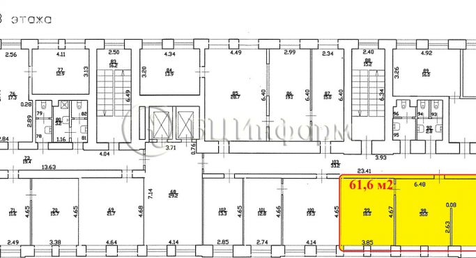 Аренда офиса 49 м², Заставская улица - фото 3