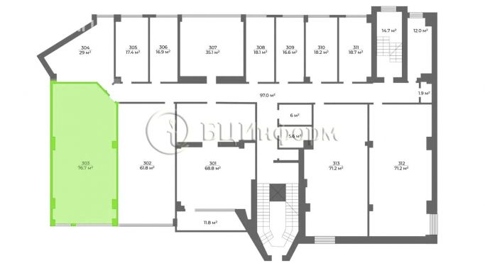 Аренда офиса 76.7 м², шоссе Революции - фото 5