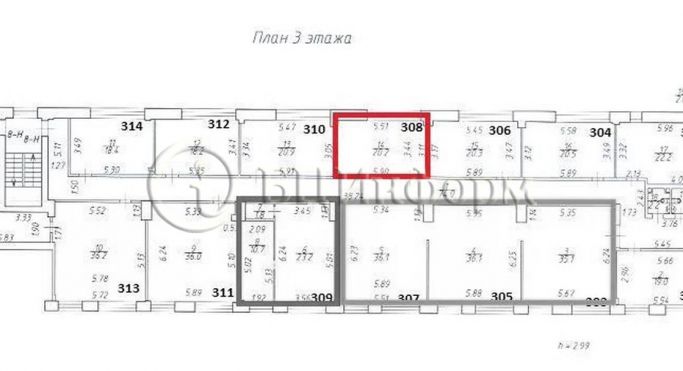 Аренда офиса 20.2 м², Литовская улица - фото 2