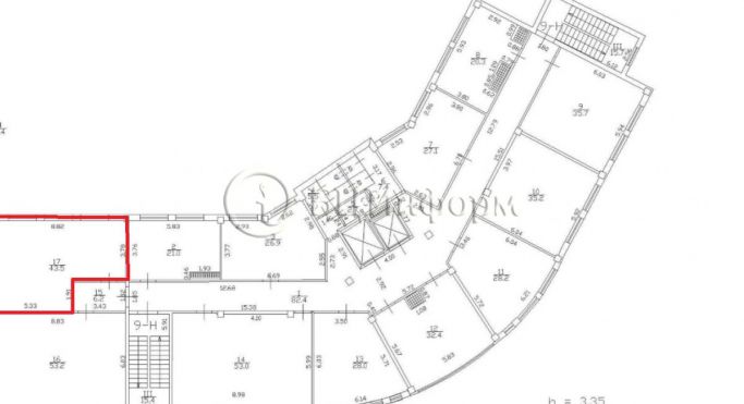 Аренда офиса 43.5 м², Мельничная улица - фото 3