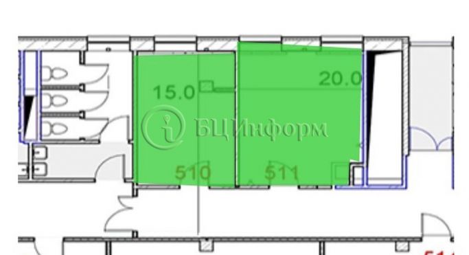 Аренда офиса 35 м², проспект Маршала Блюхера - фото 3