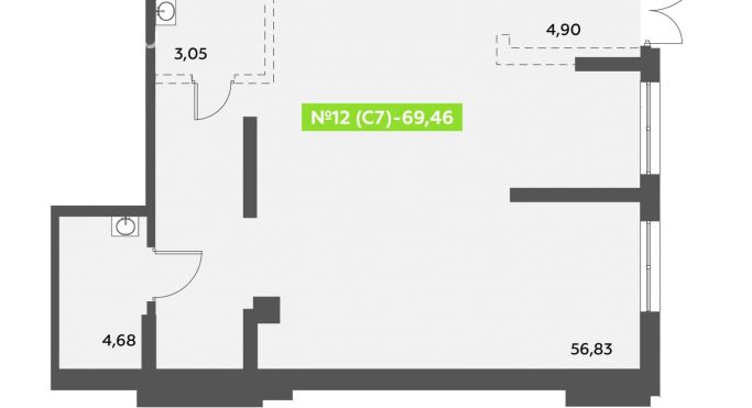 Продажа офиса 69.5 м², Пулковское шоссе - фото 1