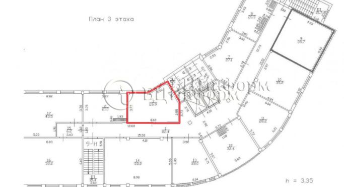 Аренда офиса 26.9 м², Мельничная улица - фото 2