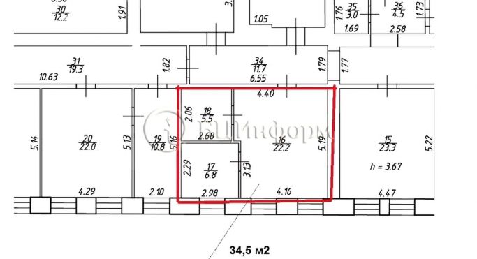 Аренда офиса 34.5 м², Лермонтовский проспект - фото 4