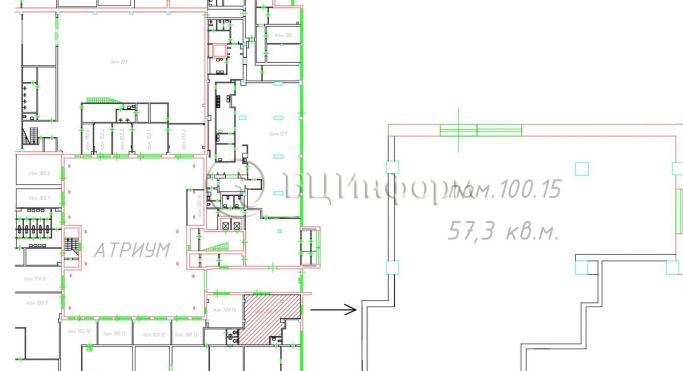Аренда офиса 57.3 м², Краснопутиловская улица - фото 1