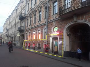 Продажа торгового помещения 135 м2 в жилом доме, метро Адмиралтейская