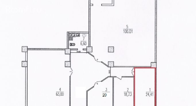 Аренда торгового помещения 24.4 м², Лыжный переулок - фото 1