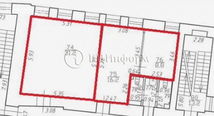 Аренда офиса 56.2 м², улица Моисеенко - фото 3