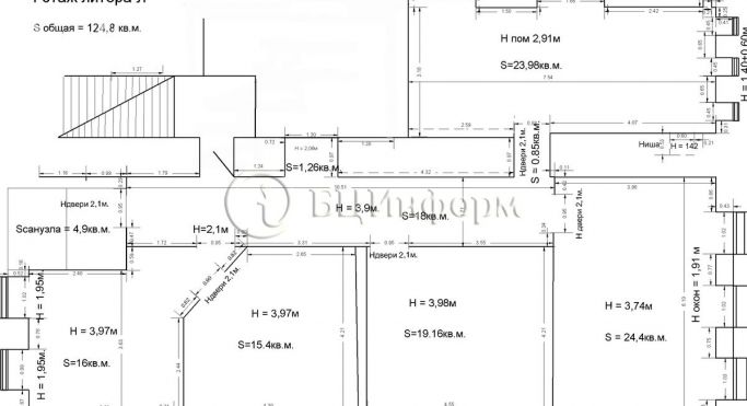 Аренда офиса 124.8 м², Малая Митрофаньевская улица - фото 3
