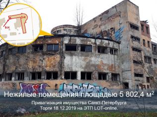 Продажа помещения свободного назначения 5802.4 м²