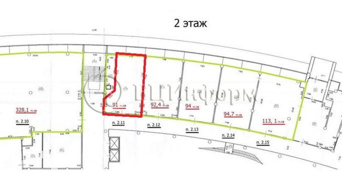 Аренда помещения свободного назначения 76.7 м², Лахтинский проспект - фото 2