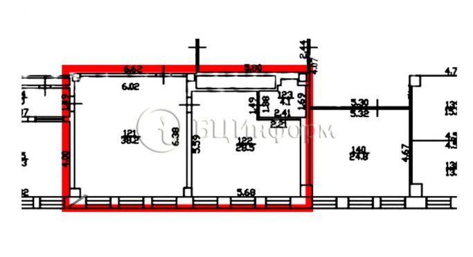 Аренда офиса 70.8 м², Межевой канал - фото 5