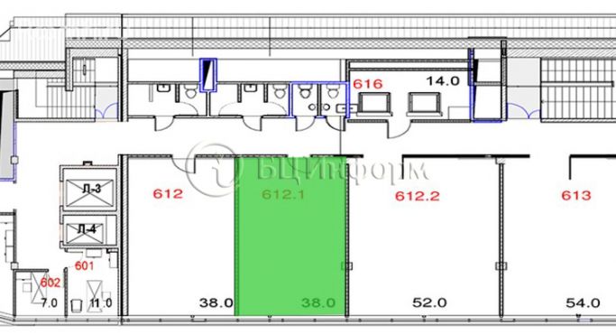 Аренда офиса 38 м², проспект Маршала Блюхера - фото 3