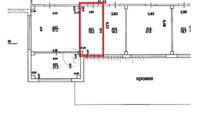 Аренда офиса 18.2 м², Афонская улица - фото 4