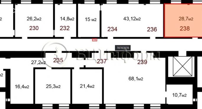 Аренда офиса 28.7 м², улица Громова - фото 3