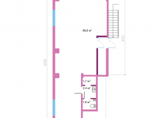 Аренда помещения свободного назначения 75.5 м²