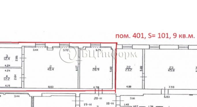 Аренда офиса 101.9 м², Большая Разночинная улица - фото 4