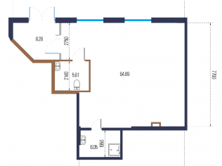 Продажа помещения свободного назначения 84.8 м²
