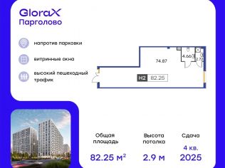 Продажа помещения свободного назначения 82.3 м²