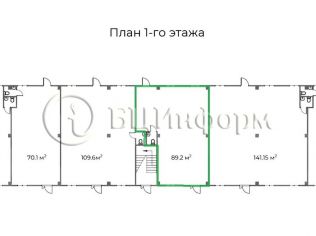 Аренда помещения свободного назначения 89.2 м²