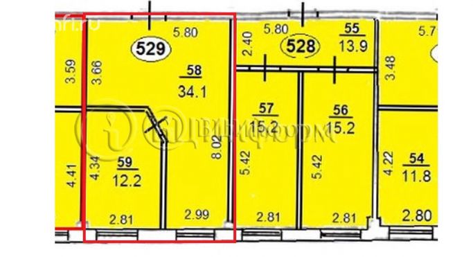 Аренда офиса 45.5 м², Бухарестская улица - фото 5