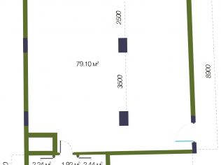 Продажа торгового помещения 85.7 м2 в жилом комплексе