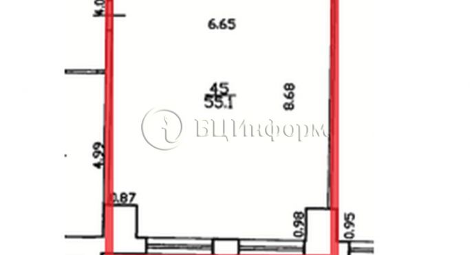 Аренда офиса 55.1 м², Уткин проспект - фото 5