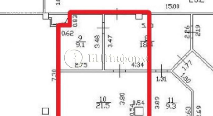 Аренда офиса 43.1 м², набережная Макарова - фото 4