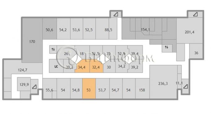 Аренда офиса 66.8 м², Бумажная улица - фото 3